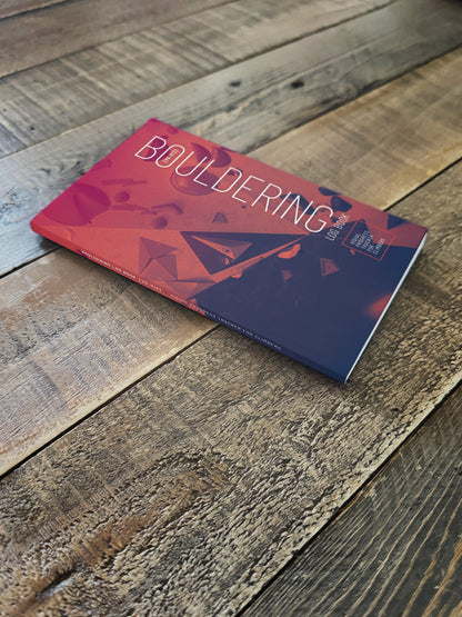 Bouldering Log Book shown in use at the climbing gym