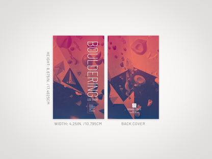 Bouldering Log Book specifications — 108 pages, pocket book size, matte perfect-bound paperback