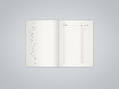 Inside spread of the FASTER Speed Climbing Log Book showing the speed wall diagram and run-time log