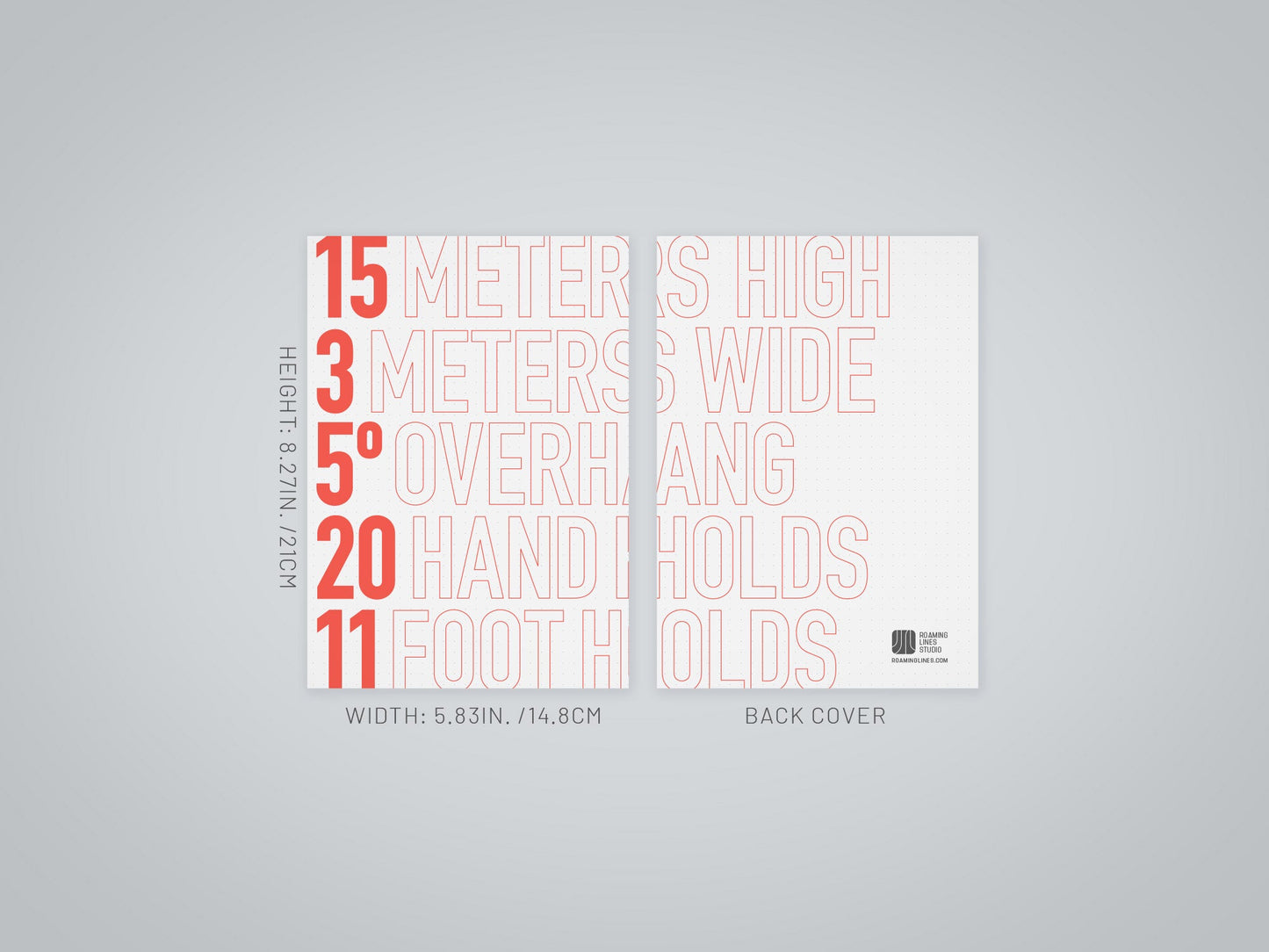 FASTER Speed Climbing Log Book specifications — 112 pages, A5 size, matte cover